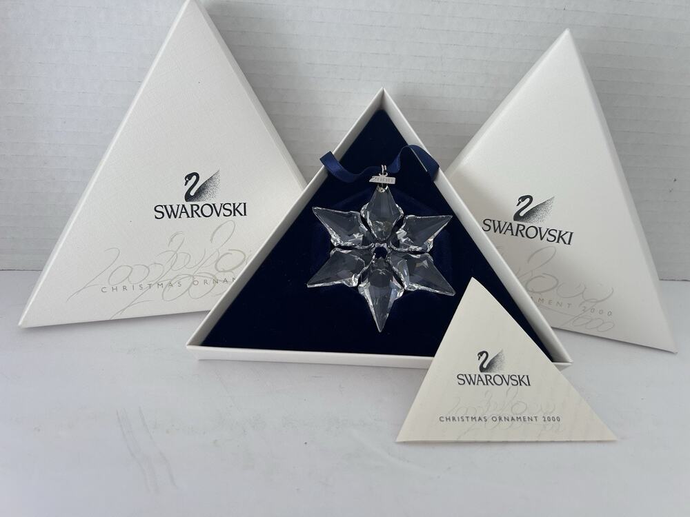 Swarovski 2000 Limited Edition Christmas Ornament , Original Box & Sleeve